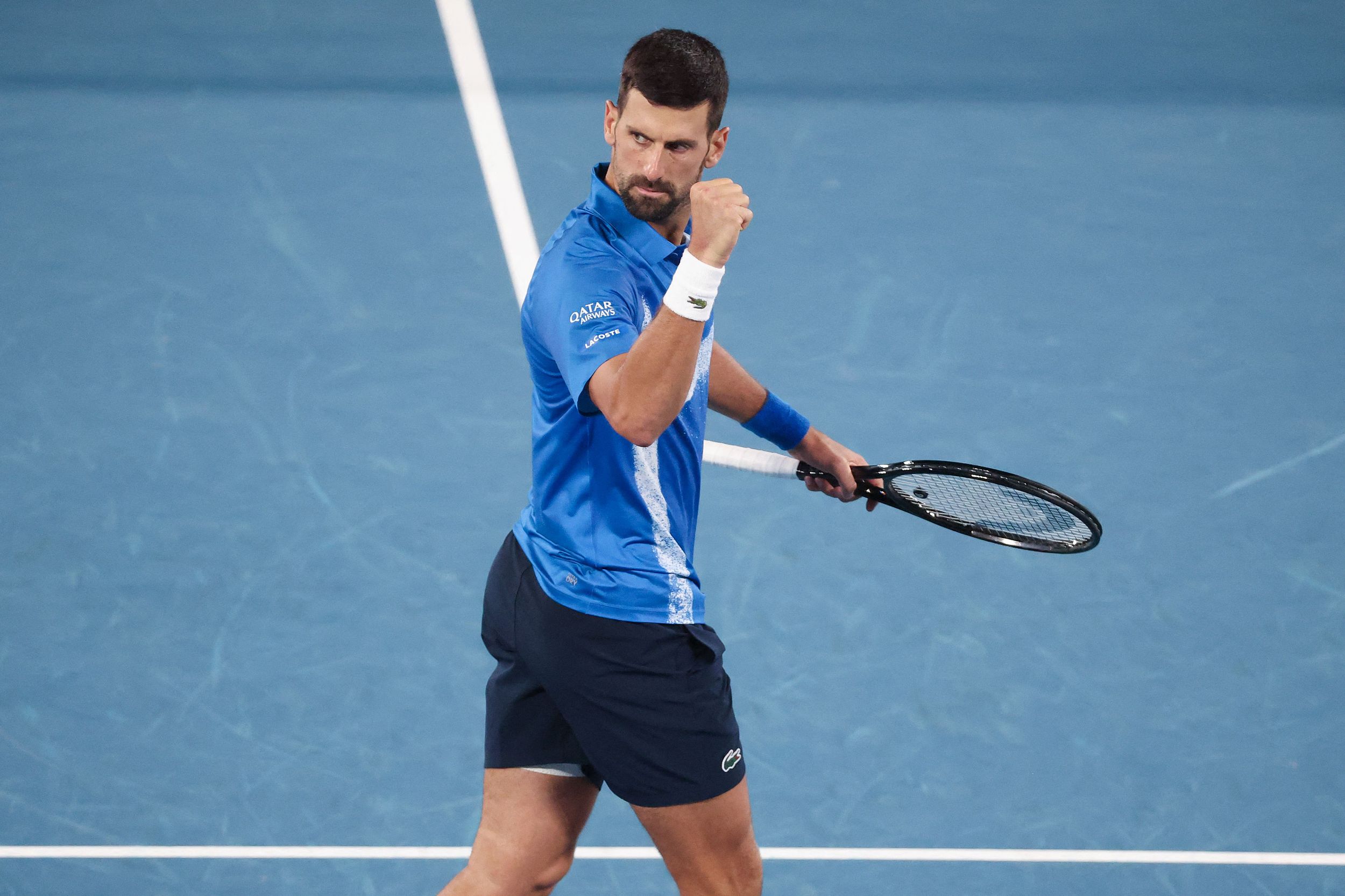 包含澳大利亚网球队鏖战意大利网球队，德约科维奇绝境逆转的词条